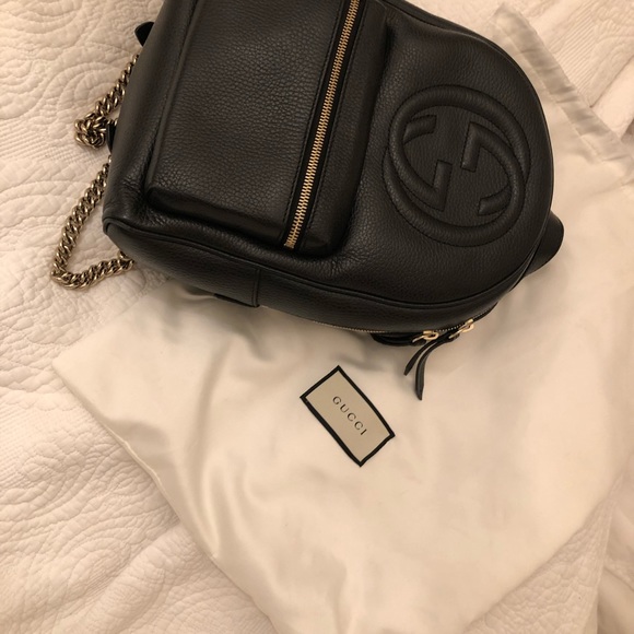 Black Gucci soho authentic women’s mini backpack - Picture 3 of 16